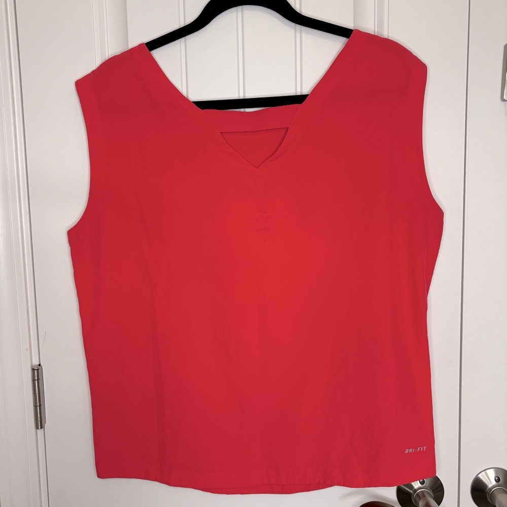 Nike Performance Fabric Tank Top Coral Size Large - Picture 3 of 11